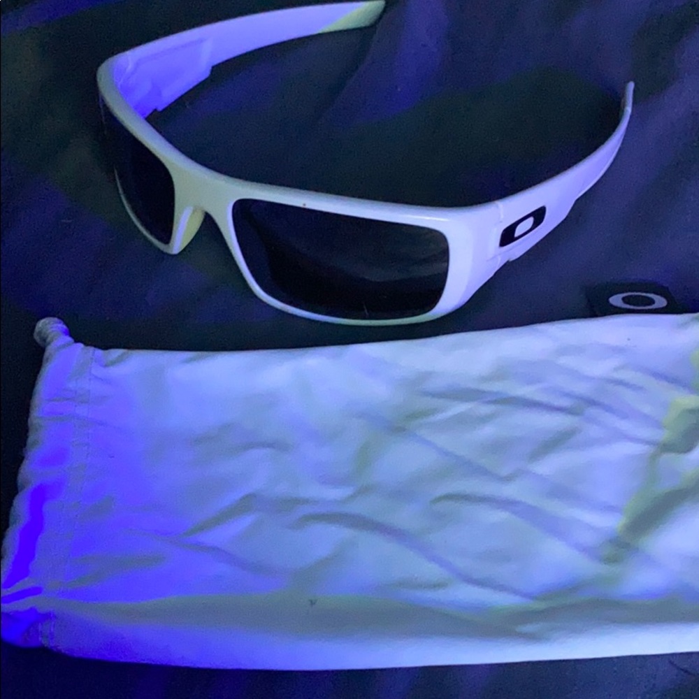 White Oakley Sunglasses with Case